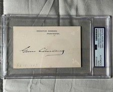 Grover Cleveland Signed White House Card - PSA/DNA Authenticated, Original picture