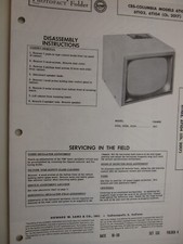 SF 1950's Sams Photofact  CBS-COLUMBIA Model  6T102, 6T103, 6T104 (Ch. 2017) BIS picture