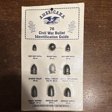 Americana 76 Civil War Bullet Identification Guide Militaria Original picture