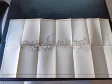 1882 US Texas Boundary Commission Foldout Survey Sketch Map Diagram Sand Valley  picture