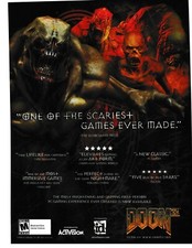 2004 Doom 3 Video Game Scariest Ever ID Software Activision PC Vintage Print Ad picture