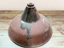 Vintage Industrial Light Shade 16” Porcelain Enamel Architectural Salvage picture
