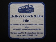 HEFFER'S COACH & BUS HIRE 49 SEATER LUXURY 19 AND 28 SEATER 069 722702 COASTER picture