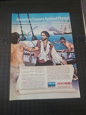 Pirates Micro Prose Computer Game Print Ad 1988 8X11  picture