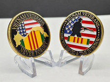 Vietnam War Veterans Challenge Coin Never Forget Collectable C 1-pc picture