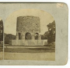 c1860 Stereoview Old Stone Mill, Newport, Rhode Island by J.A. Williams picture