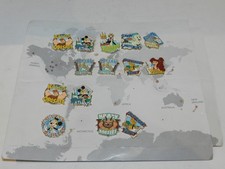 Complete 10-Pin Set Adventures by Disney GREECE + 4 Doubles on Sheet NEW picture