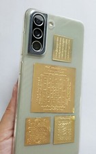Set 5 Thailand Amulet Yant Sheet Lucky Protection Phone Case Wallet Gold Plated picture