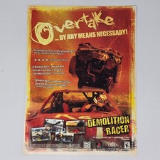 Demolition Racer PlayStation PS1 Overtake Print Ad/Poster picture
