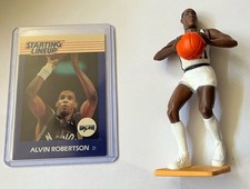 1988 Kenner Starting Lineup-Alvin Robertson Figure w/Card-SA SPURS-Loose RARE picture