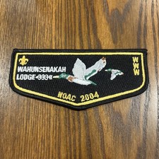 Wahunsenakah Lodge 333 S26 NOAC 2004 Delegate Gold Restricted TOUGH OA Flap picture