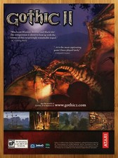 2003 Gothic II 2 PC Vintage Print Ad/Poster Fantasy Dragon Video Game Promo Art picture