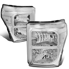 DNA MOTORING HL-OH-FSU13-CH-CL1 Chrome Housing Headlights Replacement Compatible picture