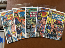 Man from Atlantis Run 5 Comics: FN to VF Marvel Comics 1978 $8 Ship picture
