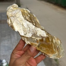 430g Natural Raw Good Flash Golden Mica Rough Quartz Crystal Mineral Healing picture