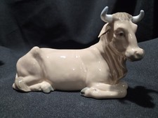 NAO by Lladro Cow/Ox nativity figurine glossy porcelain finish #309 Christmas picture