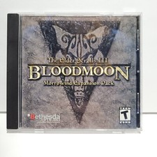The Elder Scrolls III Bloodmoon Marrowind Expansion Pack PC 2003 Disc & Case picture