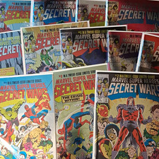 Marvel Super Heroes Secret Wars Foil Edition All 12 Issues Included Great Buy picture