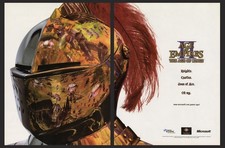Age of Empires II The Age of Kings 2-Page PC Game Promo Ad Wall Art Print Poster picture