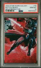 2024 Topps Star Wars Chrome Galaxy Battle Ready Mojo /50 PSA 10 LOW POP picture