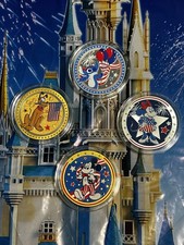 2026 Disney Parks 4 Color Collectible Medallions America 250th Independence Day picture