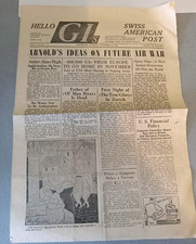 WWII Nov 13, 1945 HELLO G.I. GIs Swiss American Post US Armed Forces Newspaper picture