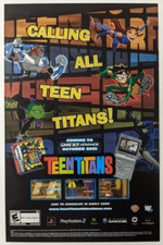 Teen Titans GBA Print Ad Game Poster Art PROMO Original Boy Advance PS2 Xbox GC picture