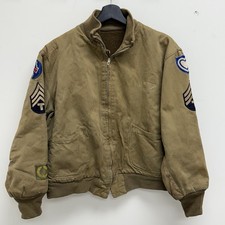 Original WWII US Army Patched 1st Pattern Tanker Jacket picture