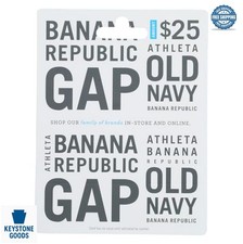 Gift Card 25 Dollar Old Navy Banana Republic Athleta In Store Online Redeemable picture