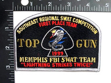 TOP GUN SOUTHEAST REGIONAL SWAT COMPETITION 1999 PATCH (PD 5) MEMPHIS FBI SWAT picture