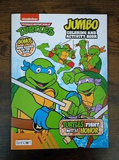 *CHARITY* TEENAGE MUTANT NINJA TURTLES Coloring Activity Book 1989 Classic IDW picture