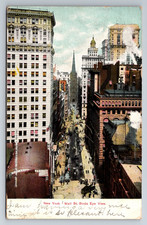 NY, NYC, Wall Street, Aerial View, c1908, Vintage Postcard picture