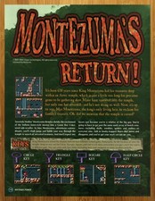 1998 Montezuma's Return Game Boy Print Ad/Poster Page Authentic Video Game Art picture