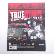 True Crime New York City Print Ad Vintage Y2K Video Game Room Decor Retro Racing picture