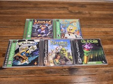 Playstation 1 PS1 Games Lot Rayman Gubble Shrek Spongebob Jet Moto picture