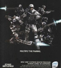 2007 2142 Battlefield Video Game VTG Print Ad Art 18x28cm Intel Core 2 WIR 149 picture