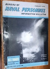 WWII Feb 1944 U.S. Navy Personnel Bulletin No 323 Tarawa All Hands Original picture