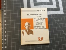 1979 Selected Problems In The Law Of War Field Book Training Circular TC 27-10-1 picture