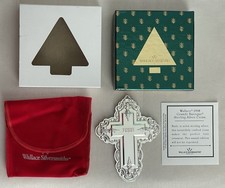 1998 Wallace Sterling GRANDE BAROQUE CROSS Tree Ornament 3RD Edition picture