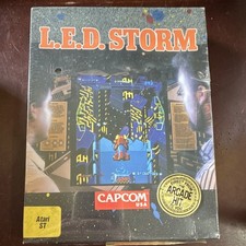 Capcom USA L.E.D. Storm Atari ST Action & Adventure Game Synthesized Music CIB  picture