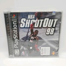 NBA ShootOut 98 (PlayStation 1, 1998) PS1, New SEALED w/ Hang Tab, Fast Ship picture
