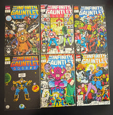 Marvel Comics The Infinity Gauntlet (1991) Comic Book Lot, 1-6, Clean Copies picture