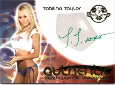 2006 BENCHWARMER WORLD CUP SOCCER TABITHA TAYLOR AUTOGRAPH picture