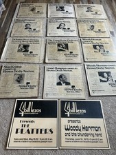 Posters Brown Derby Originals Signed, Norton, Akron 14pc Herman,Hampton,Dorsey,  picture