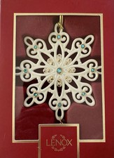 2025 Lenox Gemmed Snowflake Ornament picture