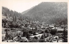  A3 CALIFORNIA Ca Postcard Real Photo RPPC c1950 DOWNIEVILLE Birdseye View picture