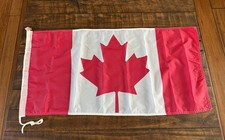 Vintage Canada Marine Yacht Flag Nylon 34”x16.5” SCYTHES INC picture