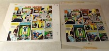 SUPERMAN  alien creatures 2 pieces TITLE PAGE art 1975 MXYZPTLK peter pan LOIS picture