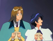 Trigun : Milly Thompson & Meryl Strife animation cel + background picture