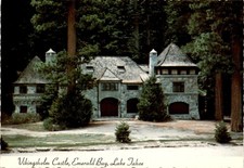 Vikingsholm Castle, Emerald Bay, Lake Tahoe, Laura Knight, Sierra Postcard picture